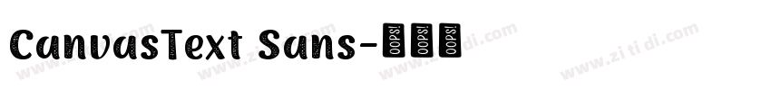 CanvasText Sans字体转换